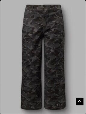 Torrid 16 Tall Camo Wide-Leg Utility Pants